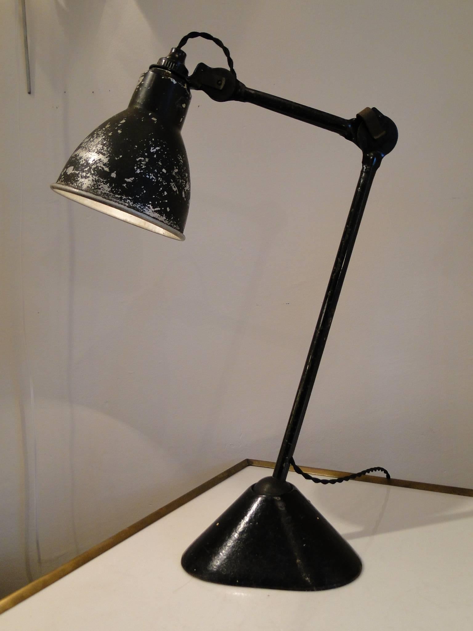 Mid-Century Modern Gras Ravel Clamart N° 205 Table Lamp, 1930s For Sale