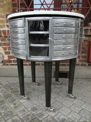 1930s Paris French Dental Cabinet Girator Rotating Medical Furniture