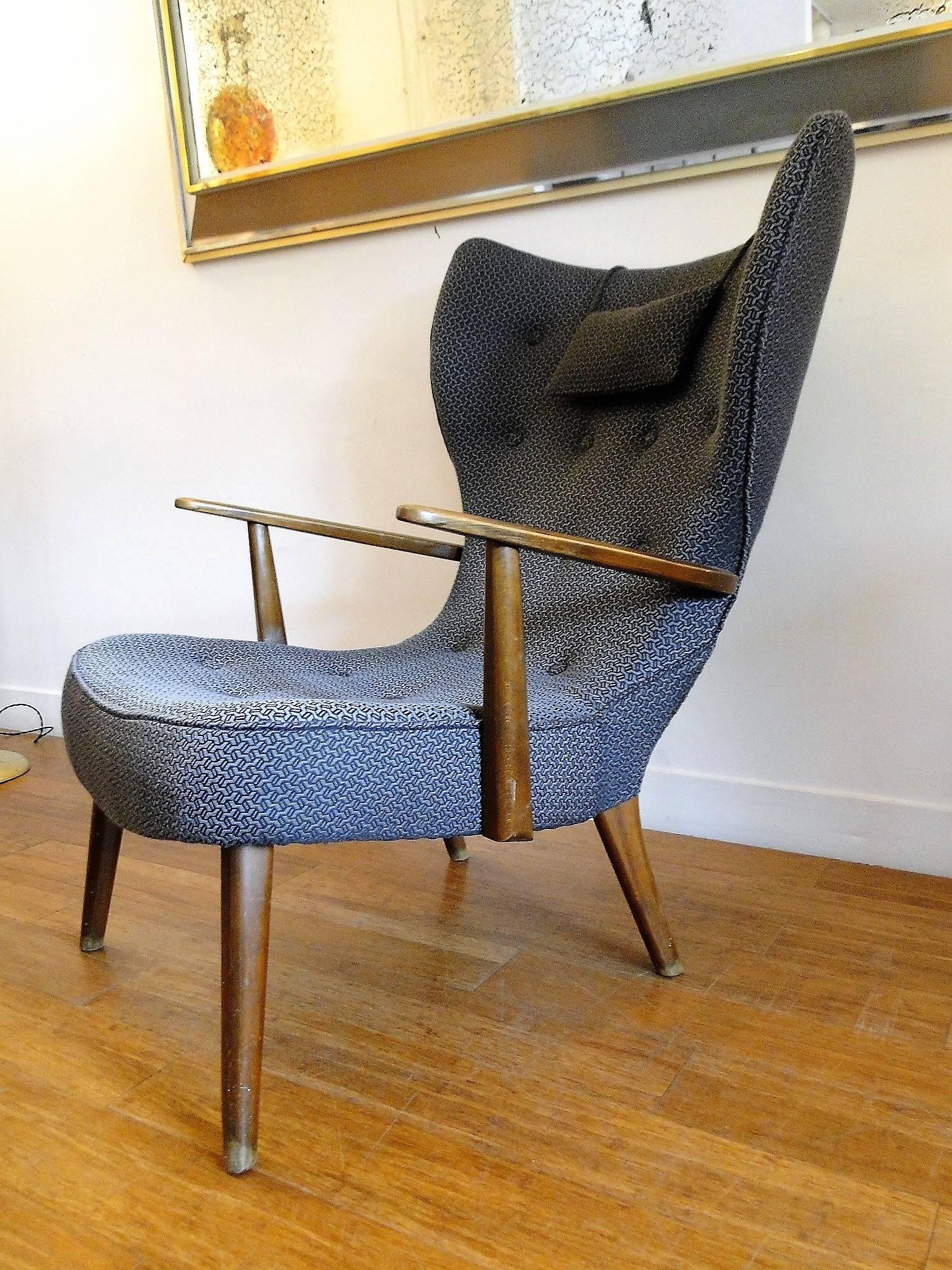 Danish Pragh Chair by Madsen & Schubel For Sale