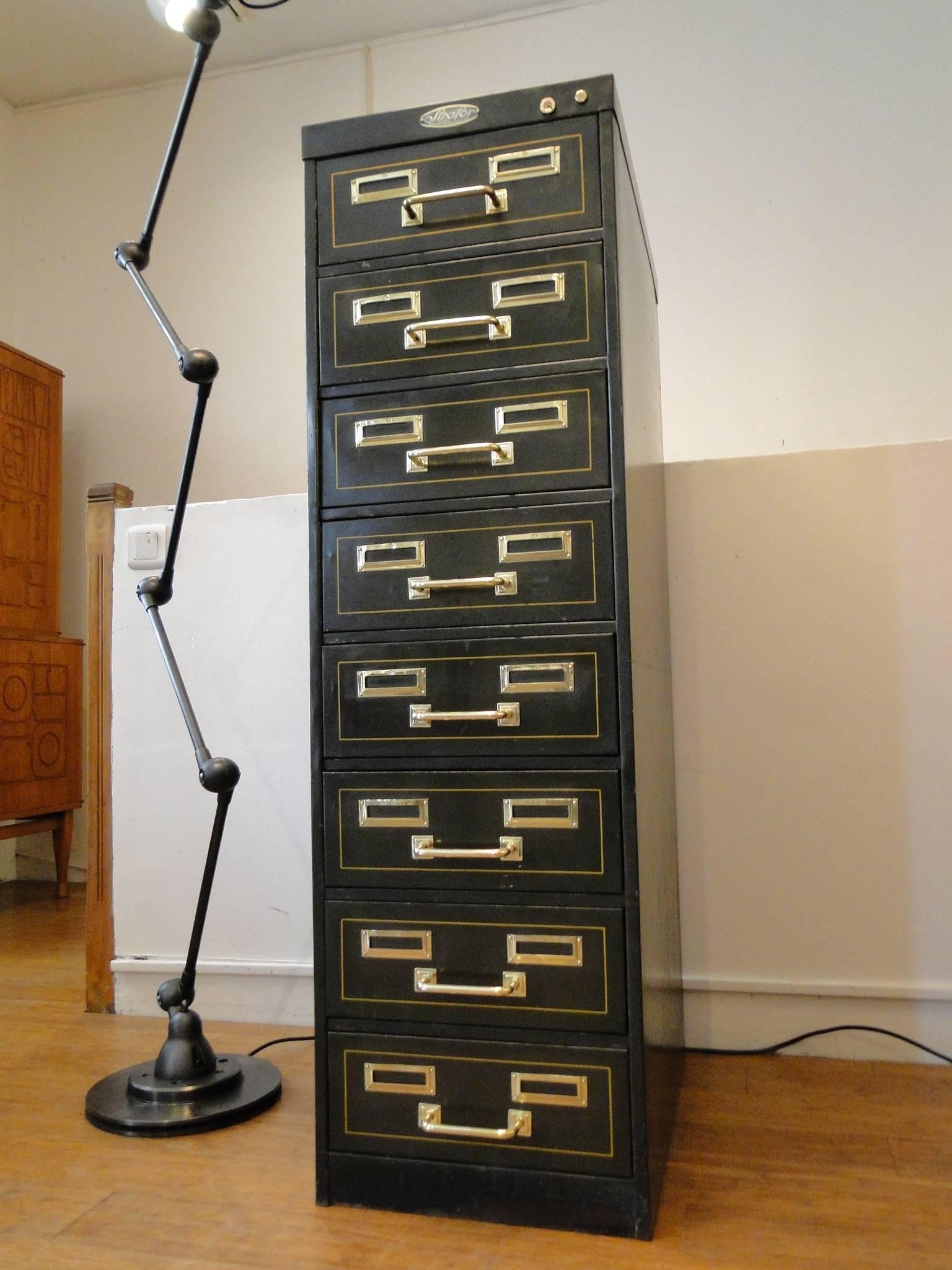 20th Century French Industrial Cabinet Armoir Strafor Strasbourg For Sale 2