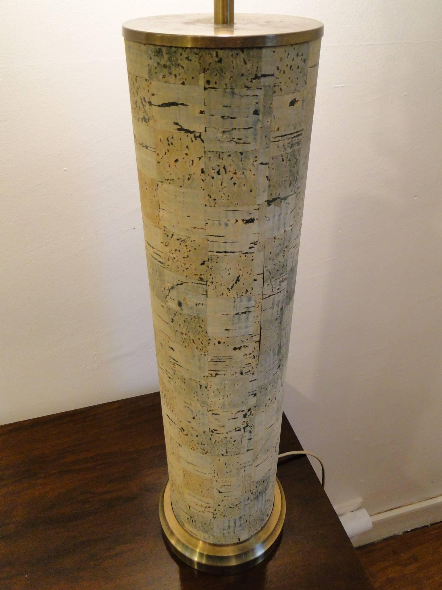 Large Holm Sørensen Cork Table Lamp In Excellent Condition For Sale In Saint-Ouen, FR