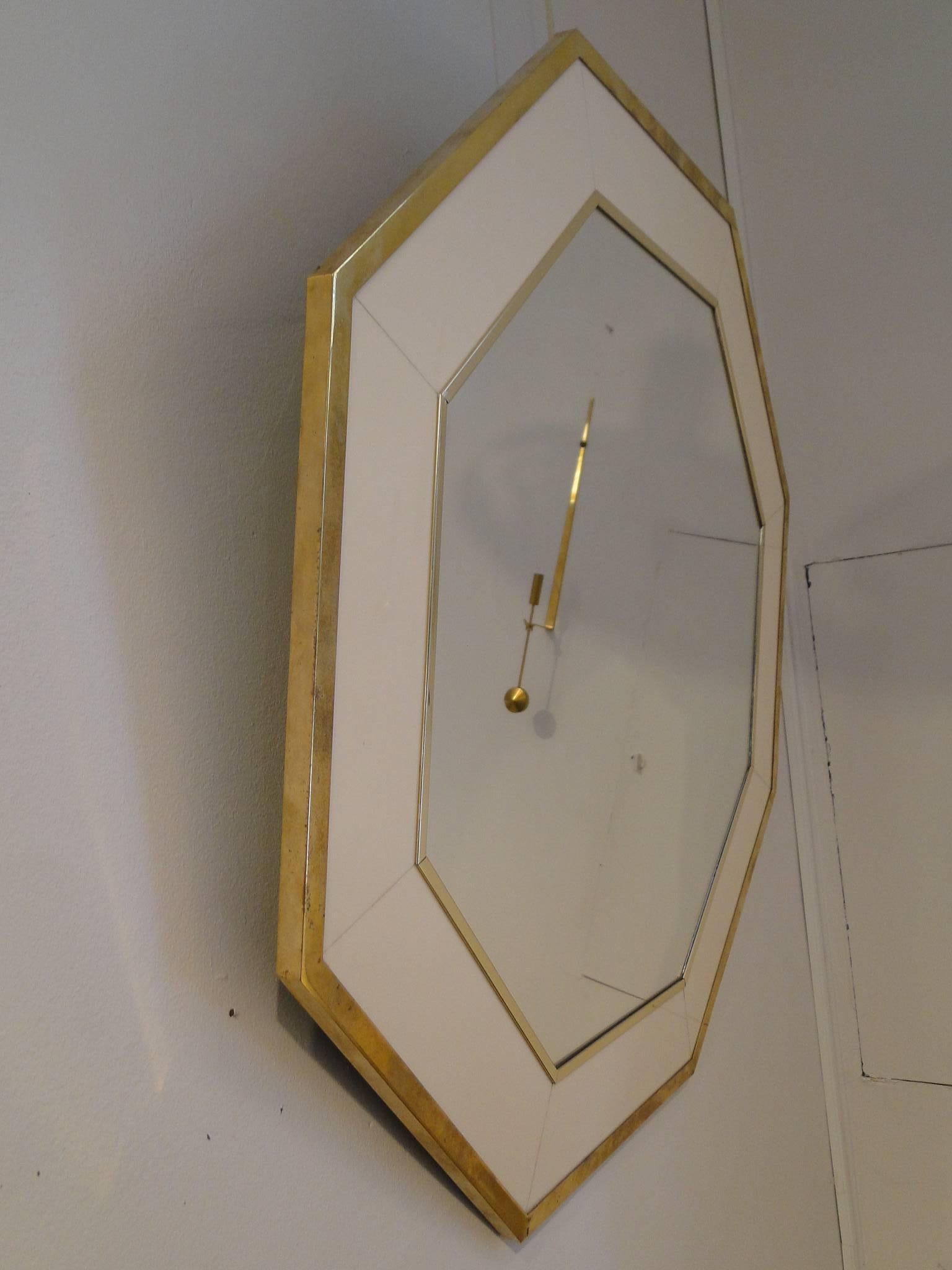 Octagonal Mirror France French, circa 1970s In Excellent Condition In Saint-Ouen, FR