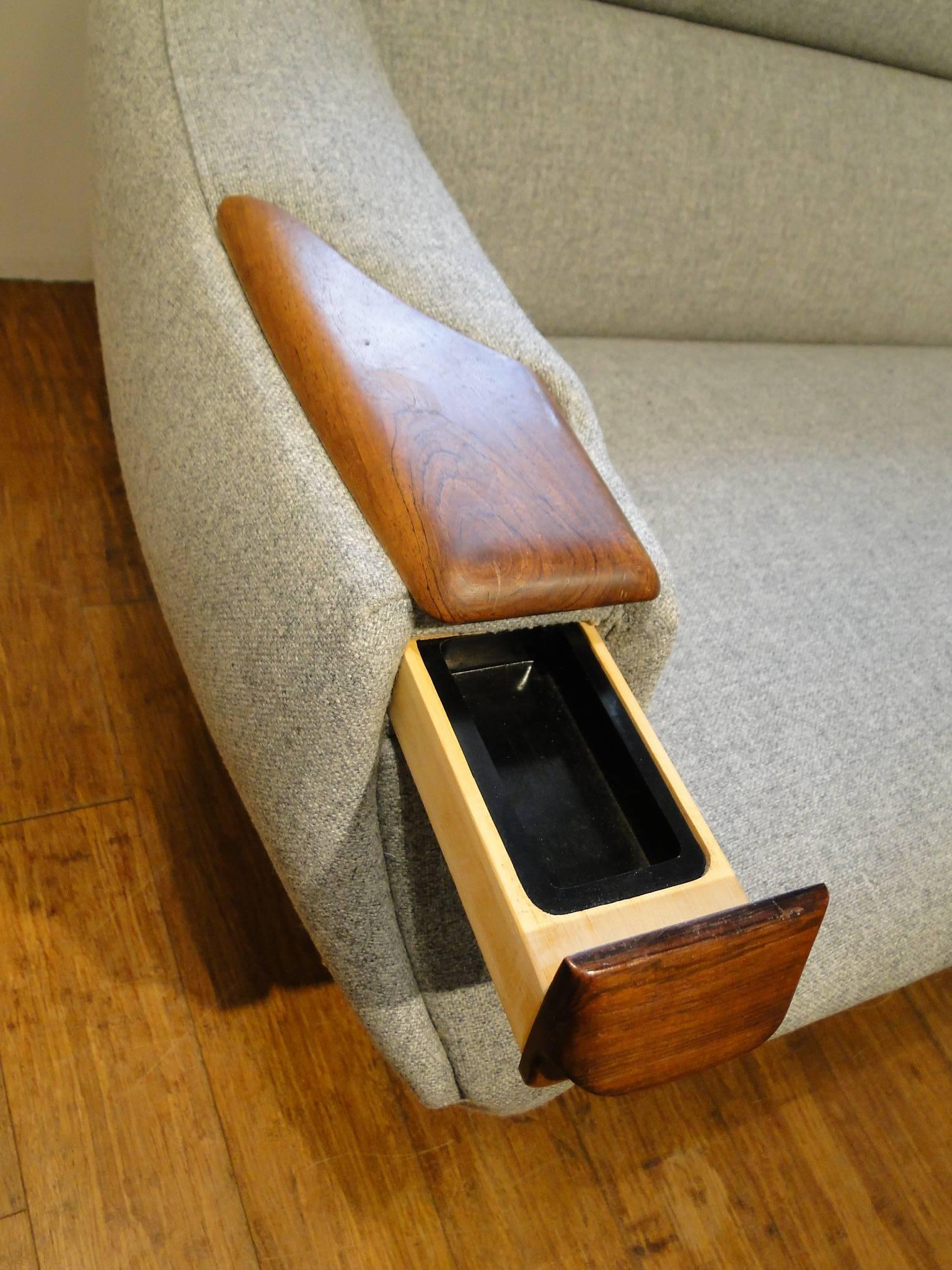 Sofa Rosewood Armets Ashtray  by H.W. Klein 2