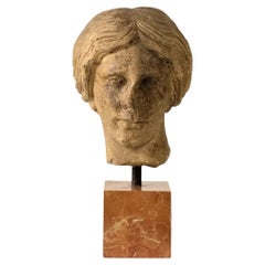 Marble Roman Head