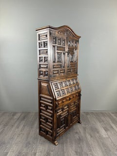Carved Wooden Writing Desk, Neo-renaissance Style, Late 19th Century