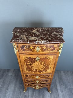 Louis XV Marquetry Secretary, Napoleon III Period