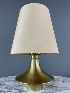 Pair Of Brass Lamps, Modernist Design, 20th Century