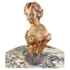 Terracotta Female Bust, Italy, 20th Century