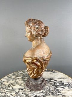 Terracotta Female Bust, Italy, 20th Century