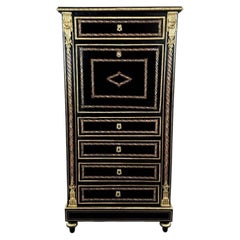 Boulle Style Secretary, Napoleon III Period