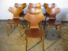 Vintage Arne Jacobsen Grand Prix chairs