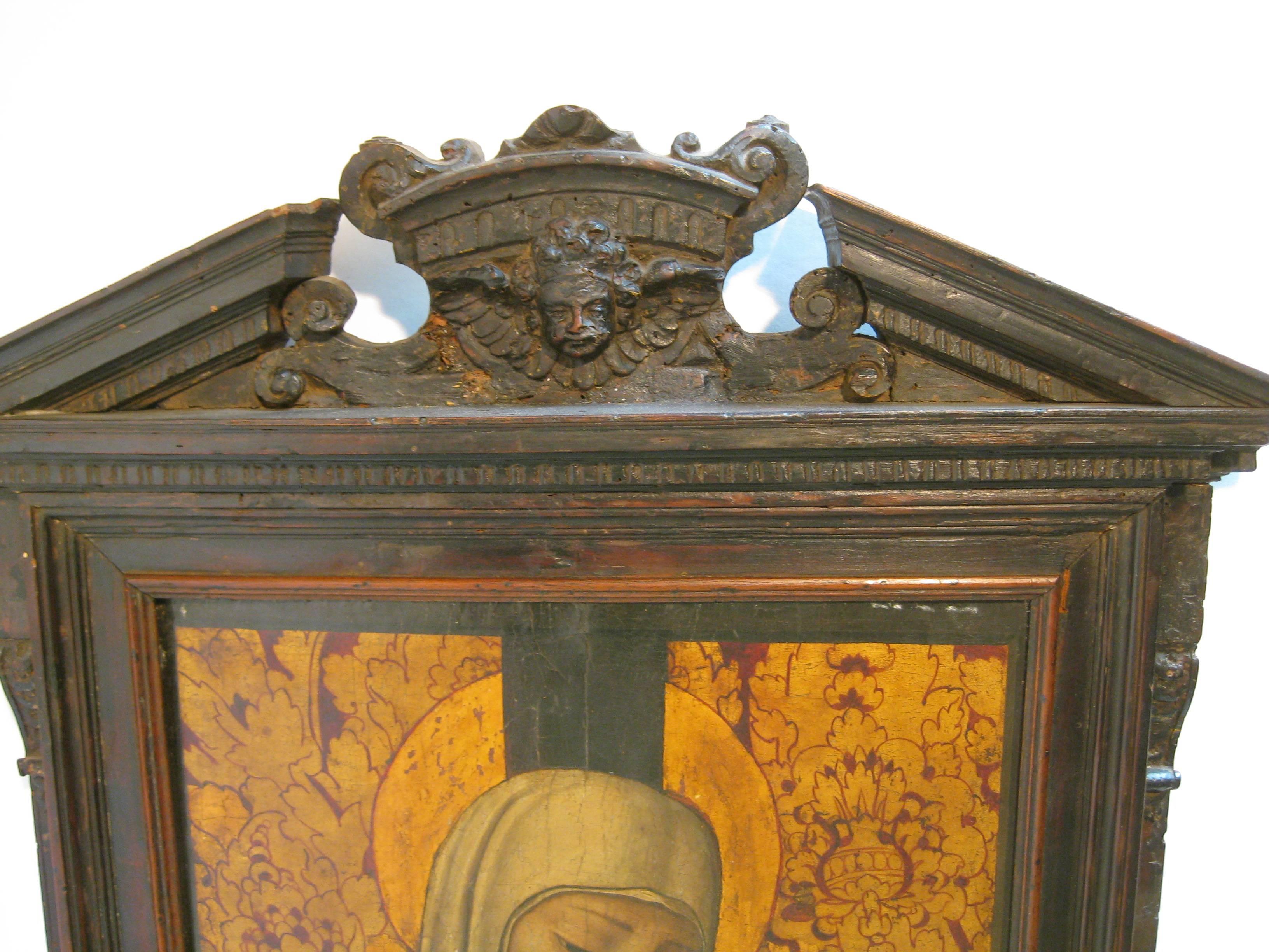 Qniuue 16 Century Panel In Good Condition For Sale In Oosterbeek, NL