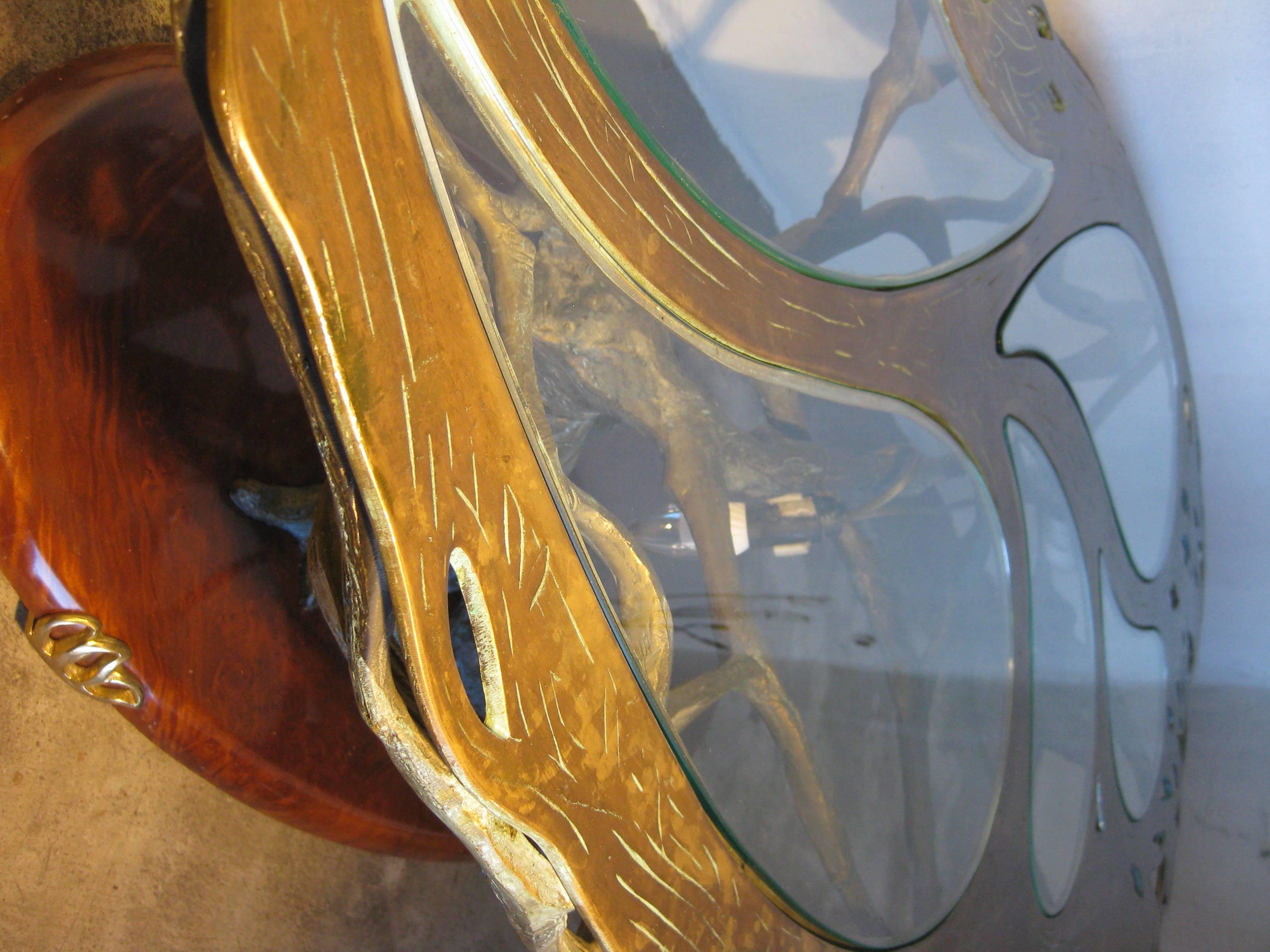 Mid-Century Modern Italian Sculptural Coffee Table For Sale