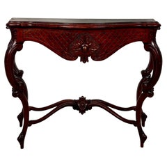 Italian Rococo Style Carved Console Table, Early 20th Century