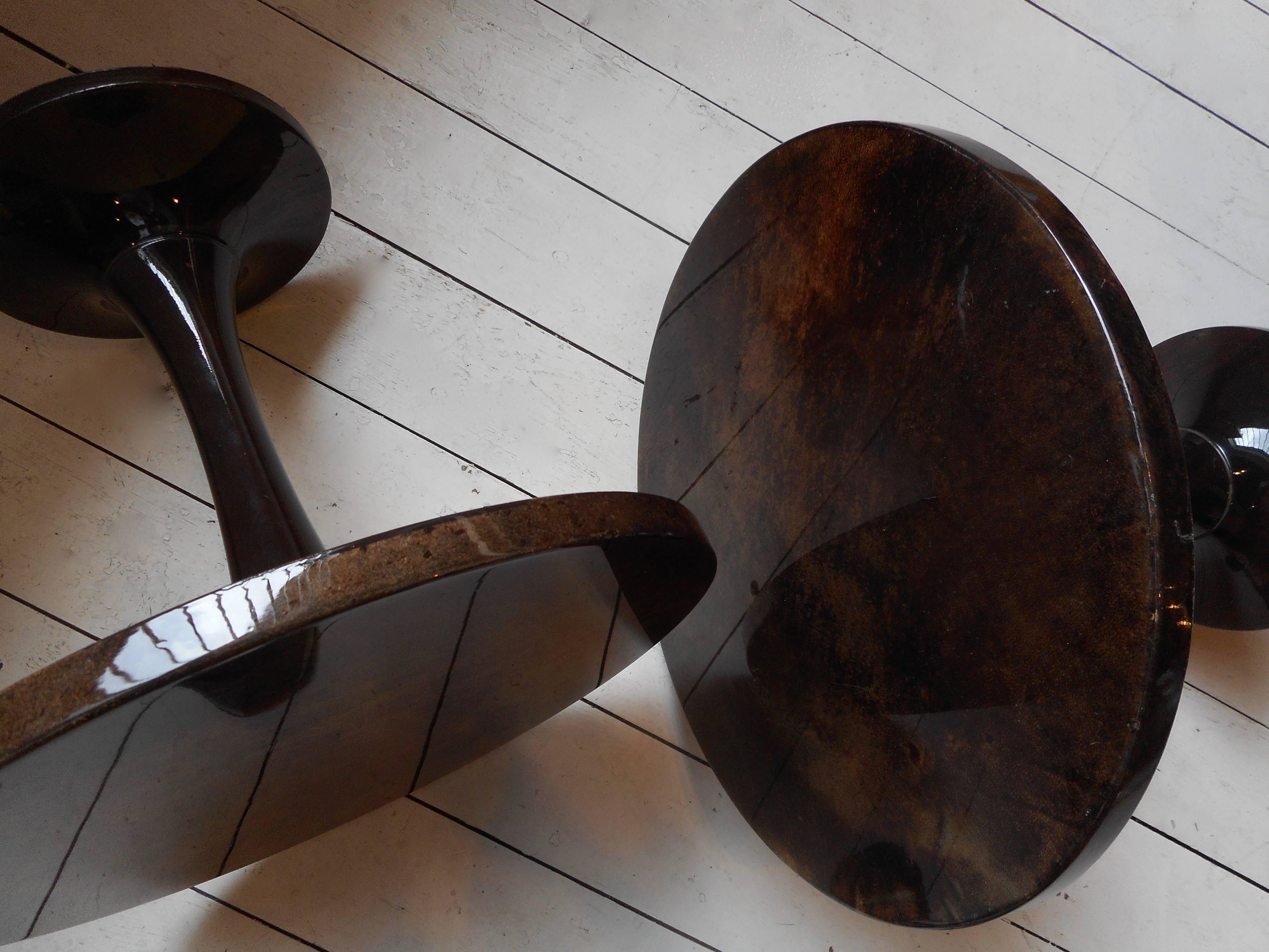 A pair of Occasional Tables by Aldo Tura 3