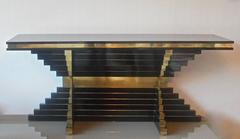 Rare 1970s Console Table by Alain Delon for Maison Jansen