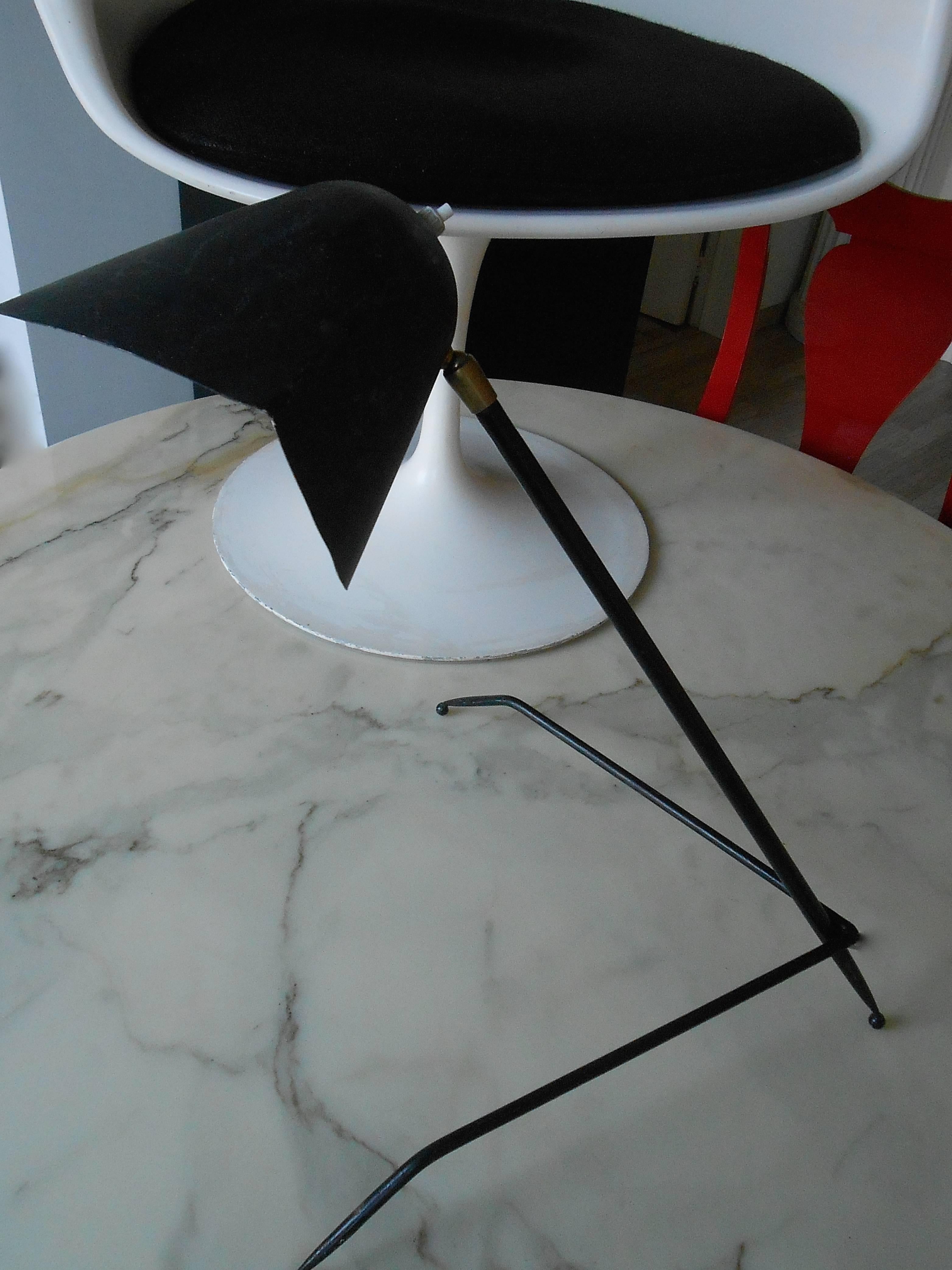 Mid-20th Century Rare 1950s Tripod Desk Lamp by Serge Mouille