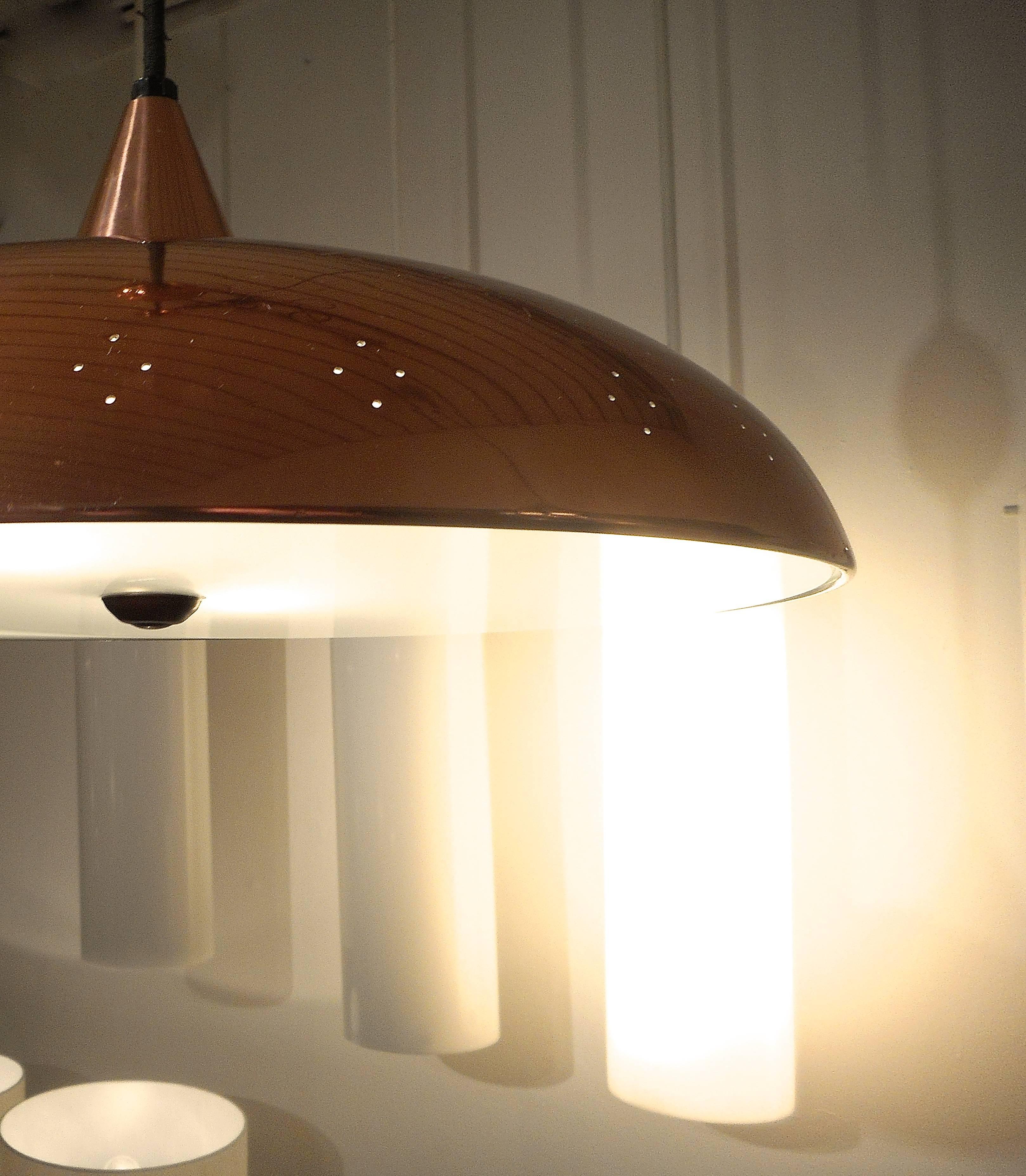 Finnish 1960s Scandinavian Pull Down Ceiling Lamp For Sale