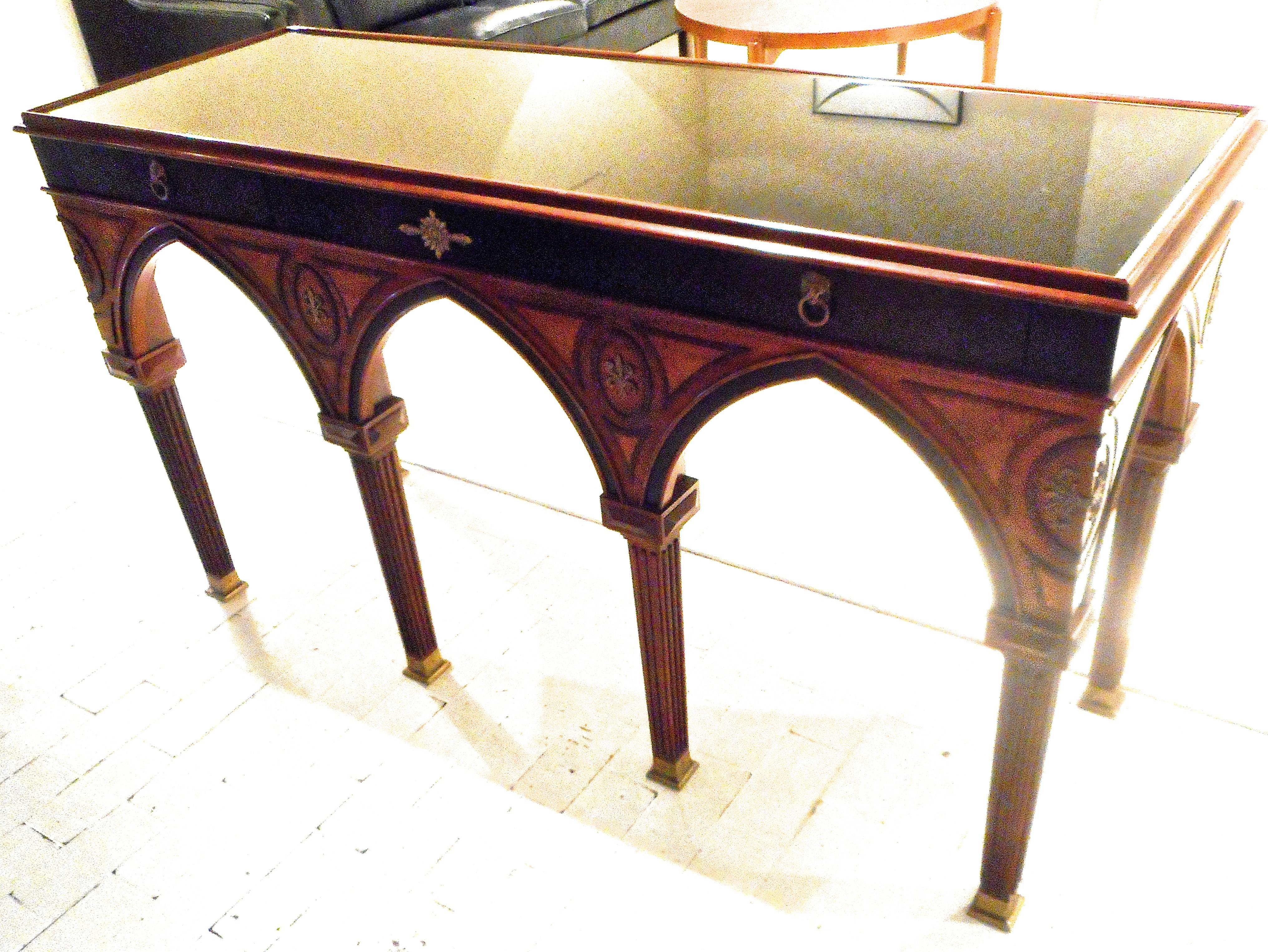 Rare Console Table designed by Mario Buatta for John Widdicomb 3