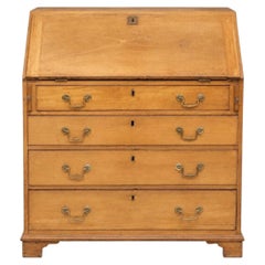 18th Century English Pine Georgian Slant-Front Bureau Secretary Desk
