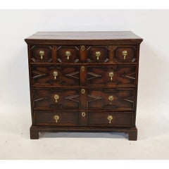 Early 18th Century English Oak Jacobean-Style Chest of Drawers