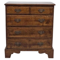 Pair of English Oak Bedside Chests or Bachelor's Chests, Circa 1920