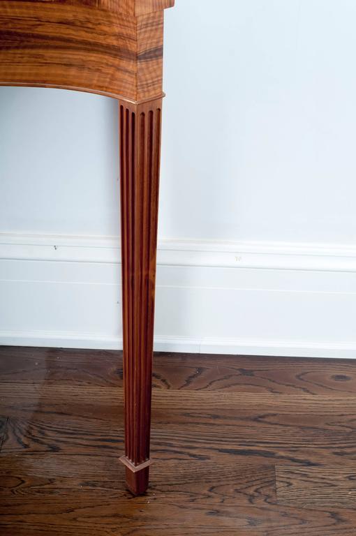 Illustration of Exotic Wood Console Tables For Small Spaces