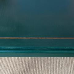 Green Lacquered Asian Games Table with Gold Detail