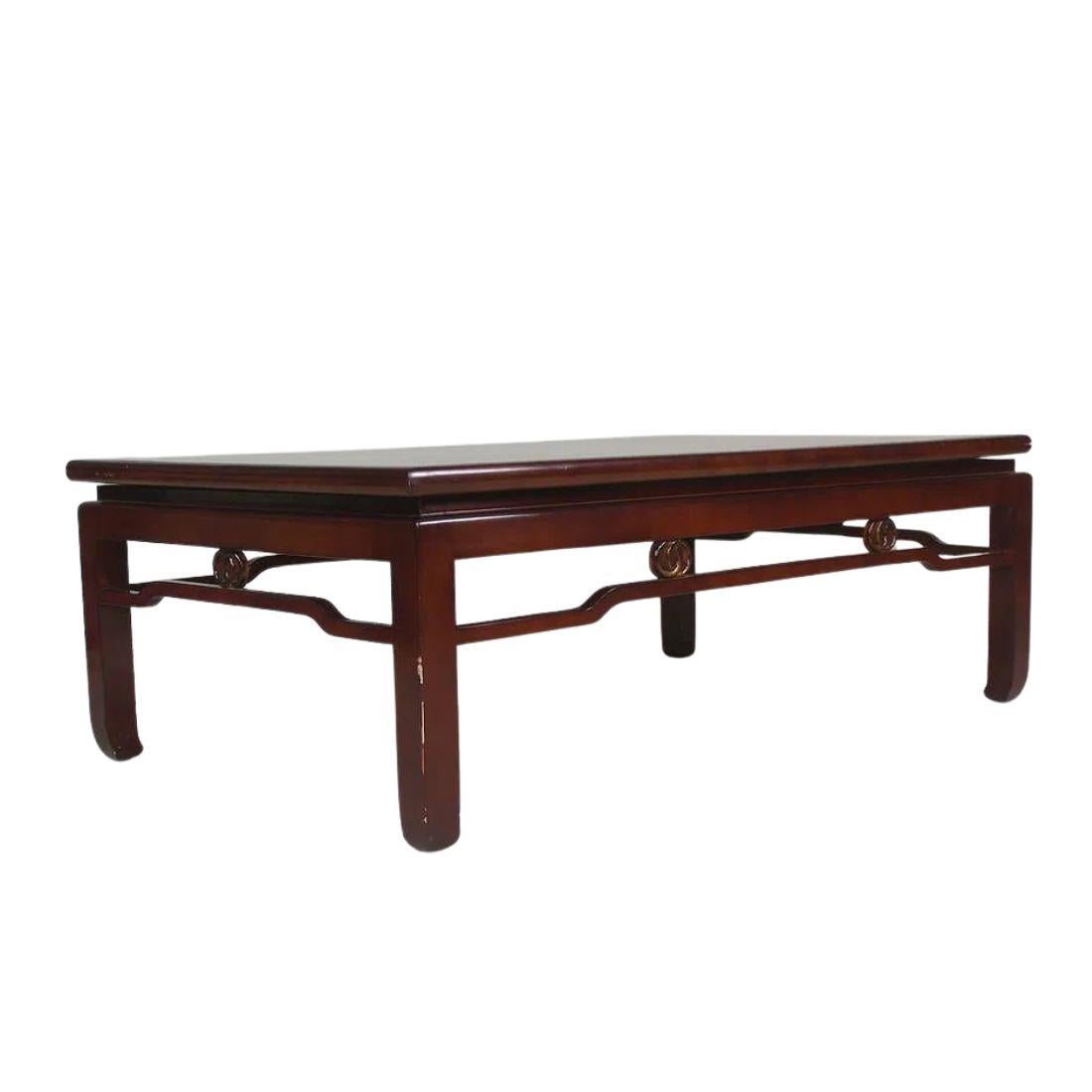 20th Century John Boone Laquered Chinoiserie Coffee Table For Sale