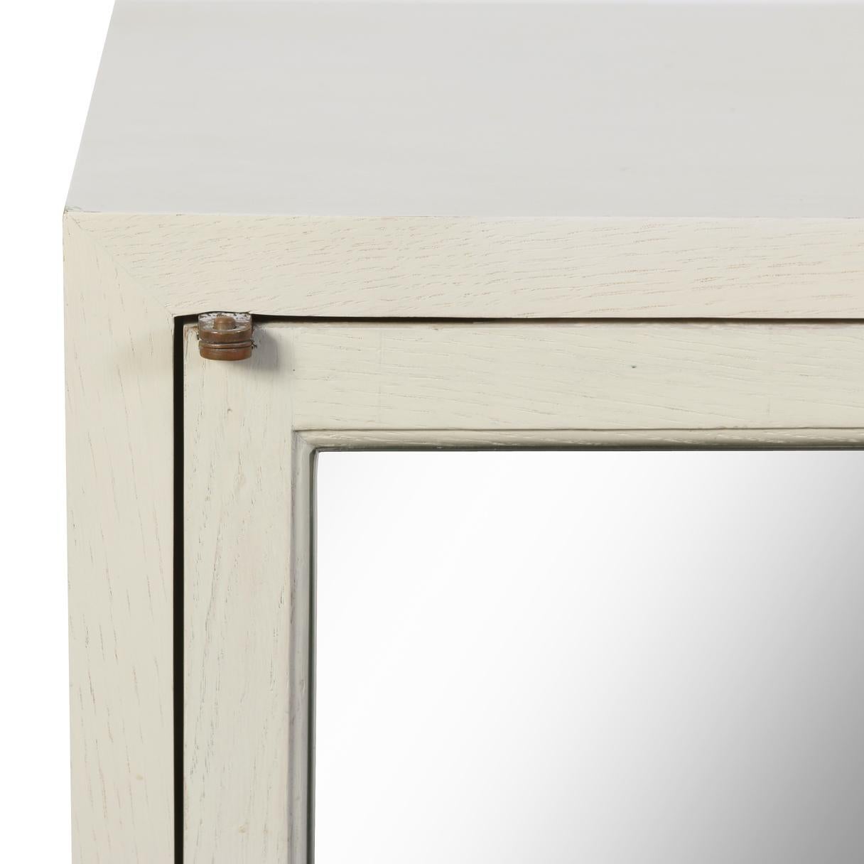 20th Century White Painted Two Door Julian Chichester Cabinet For Sale