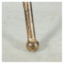 Hollywood Regency Gilt Iron and Glass Gueridon Side Table