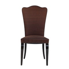 Set of Twelve Deco Style Hermes Upholstered Dining Chairs
