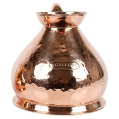 Magnificent 19th-Century Imperial 4-Gallon Copper "Haystack" Measure