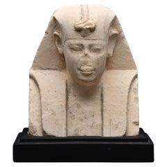 Ancient Egyptian Limestone Sculptor's Model, Early Ptolemaic Period