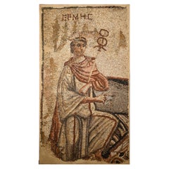 Byzantine Mosaic Panel of Hermes, of the Classical Roman Type