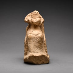 Roman Period Limestone Statuette of Isis Lactans, 30 BC to 320 AD