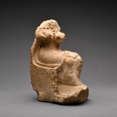 Roman Period Limestone Statuette of Isis Lactans, 30 BC to 320 AD