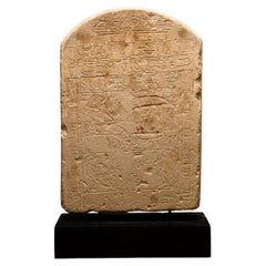 Egyptian Limestone Stele for Beb, 11th Dynasty, 2134 BC to 2040 BC