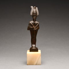 Osiride egizio in bronzo, dal Periodo Tardo al Periodo tolemaico, dal 664 a.C. al 30 a.C.