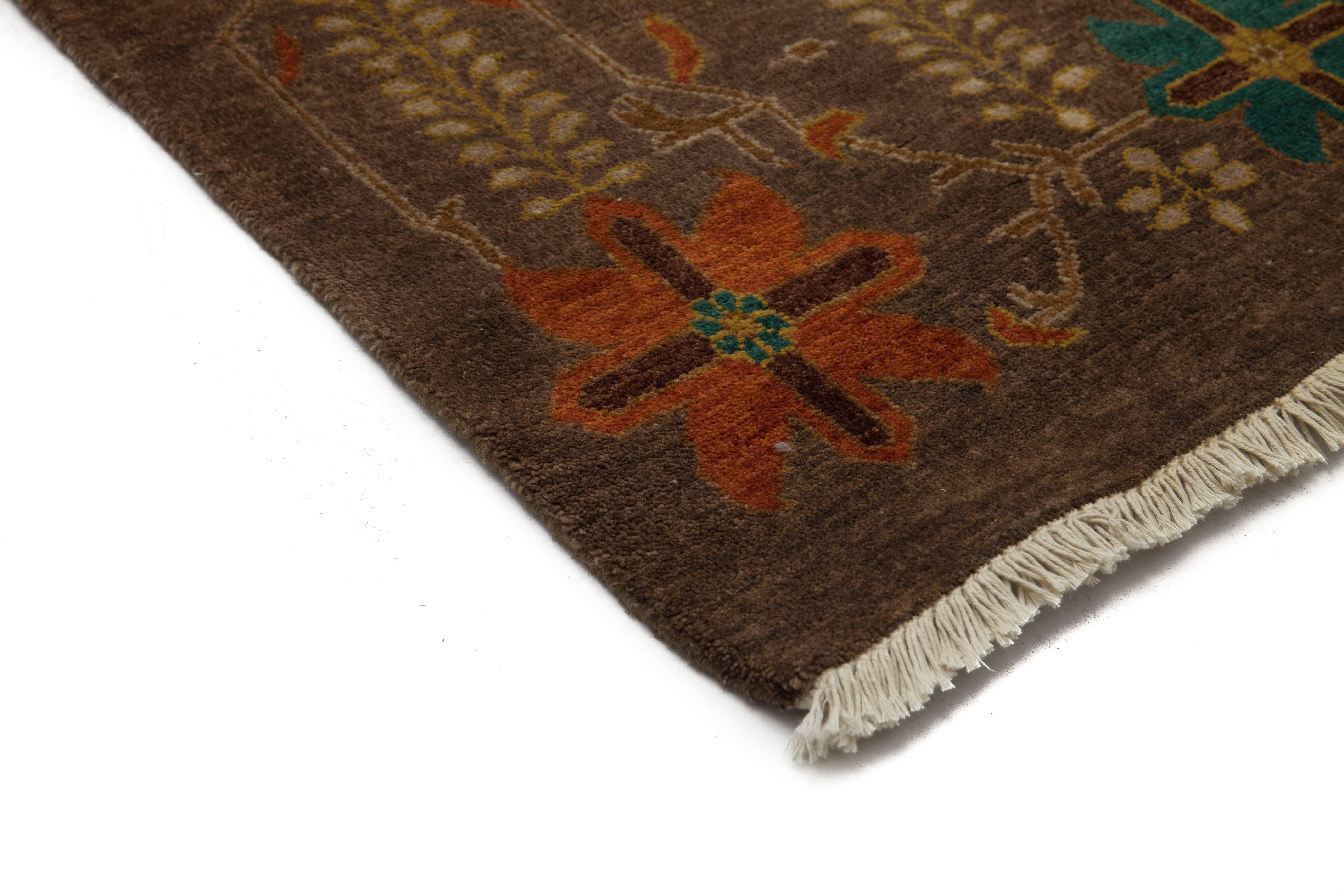 The tradition of hand-knotting rugs has been passed from generation to generation. Because each knot is made by hand, rugs of this type are truly one-of-a-kind and can take months to complete. Renowned for their timelessness, traditional-style rugs