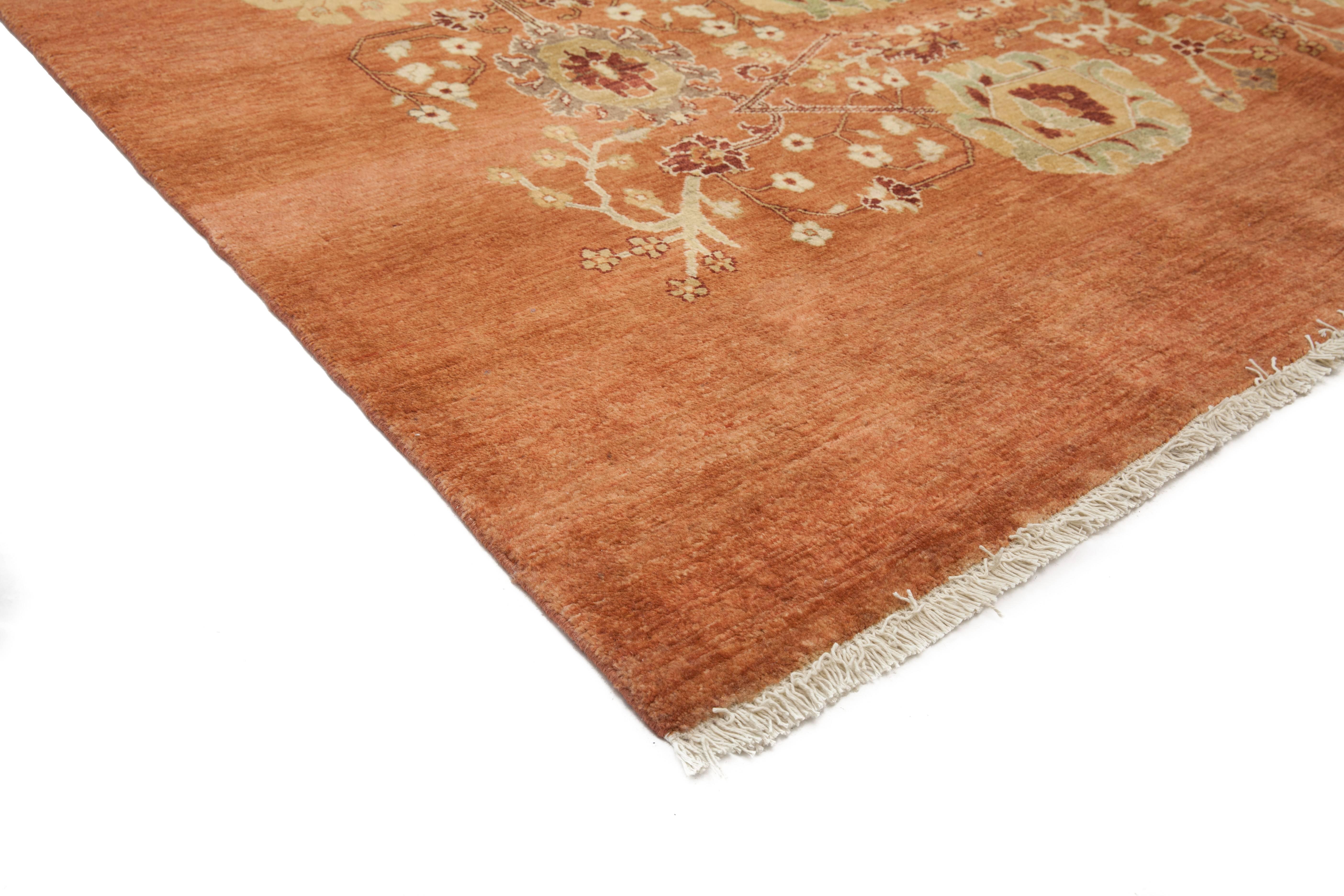 The tradition of hand-knotting rugs has been passed from generation to generation. Because each knot is made by hand, rugs of this type are truly one-of-a-kind and can take months to complete. Renowned for their timelessness, traditional-style rugs