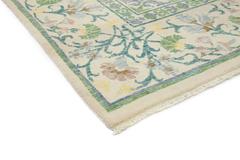 Green Suzani Area Rug