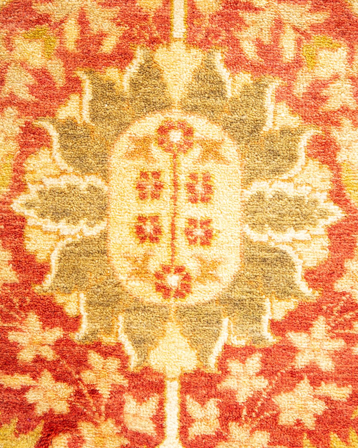 Alfombra tradicional única Hand Made Mogul Naranja Siglo XXI y contemporáneo en venta
