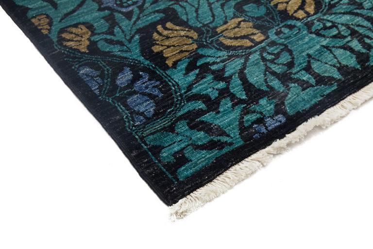 Green Arts and Crafts Runner, Solo Rugs For Sale at 1stdibs