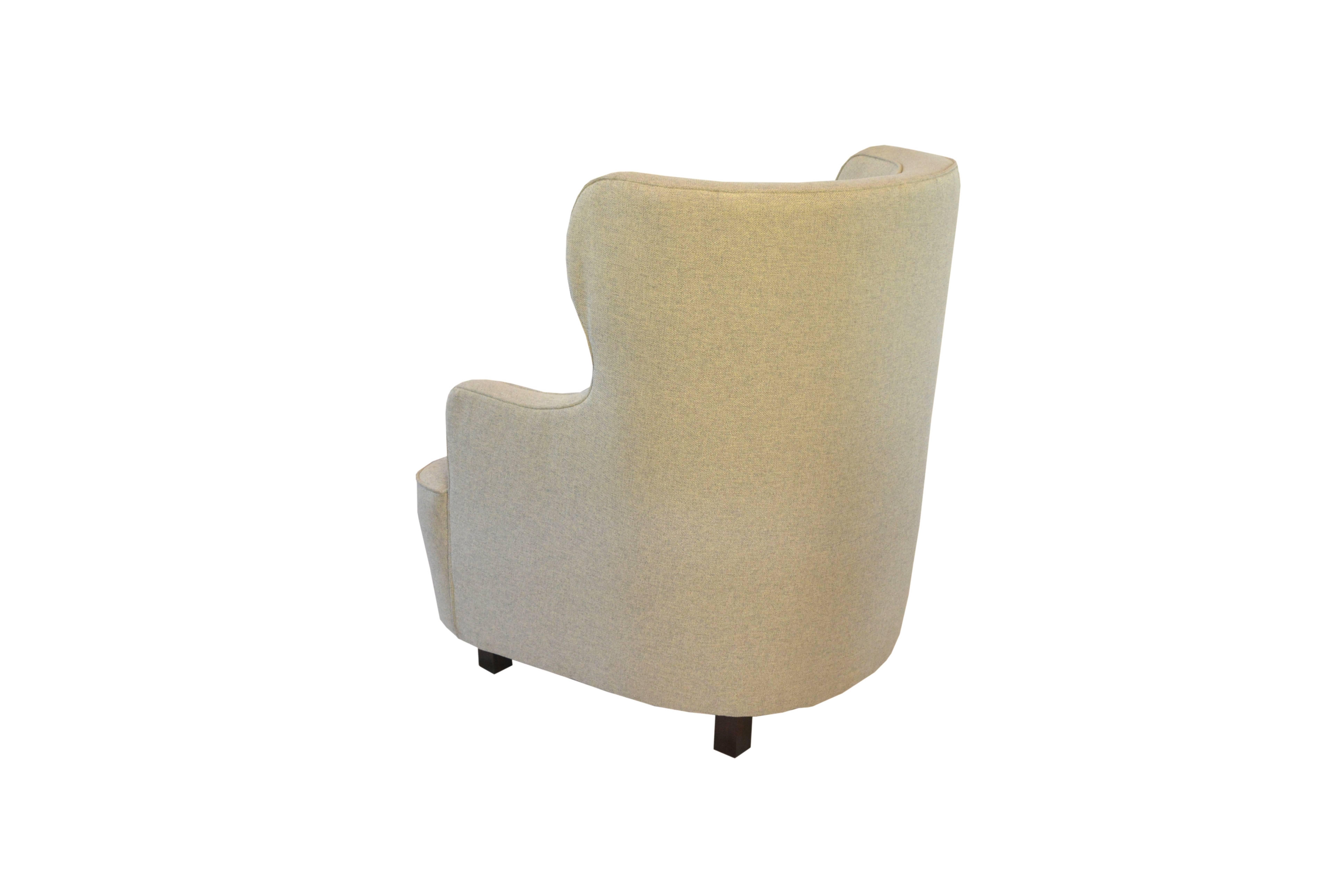 Mid-Century Modern Bergere Lounge Chair attributed to Joquim Tenreiro For Sale