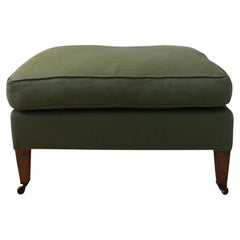 Susan Osbourne Reposapiés Gainsborough de lino verde, estilo Howard