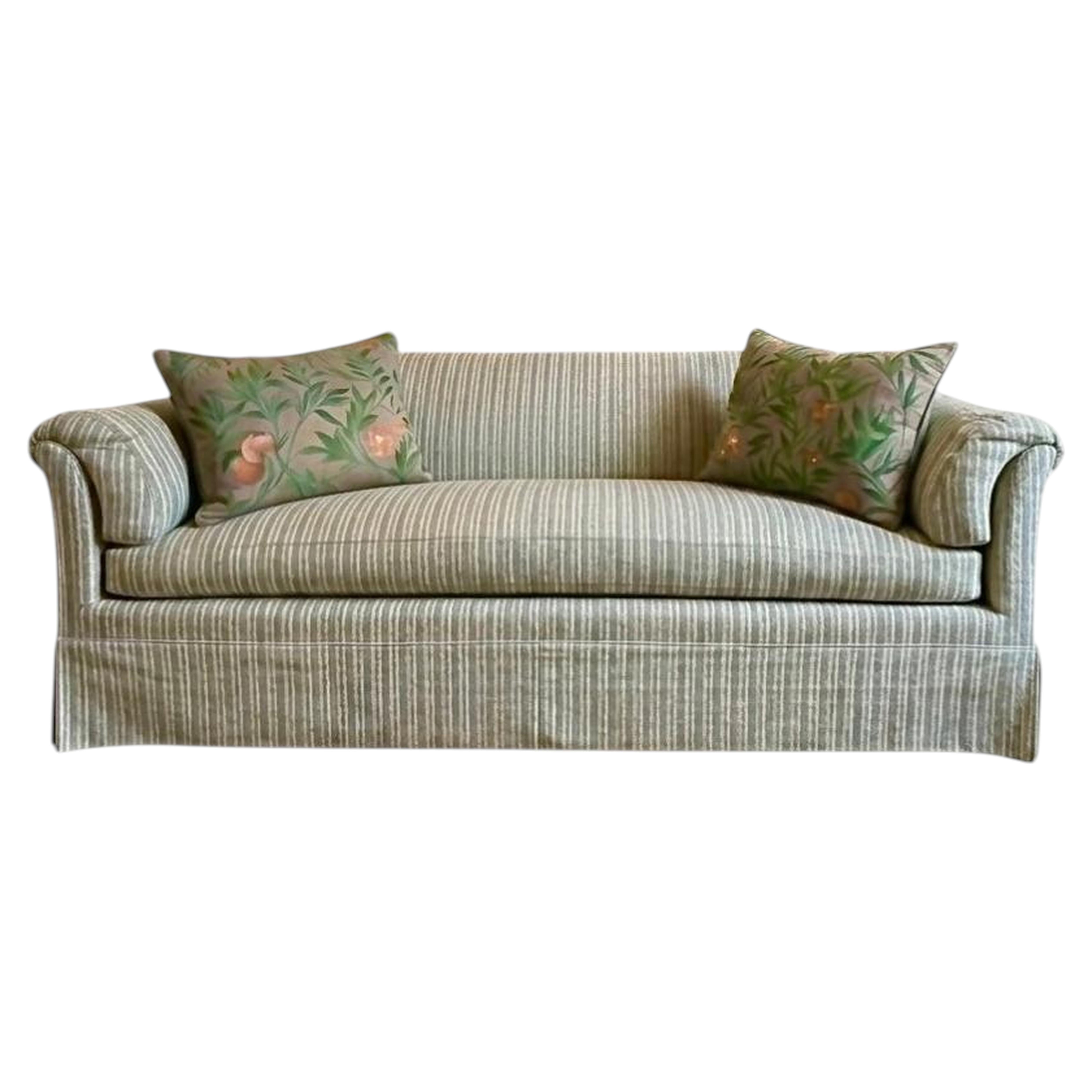Divano Susan Osbourne Egerton nello stile di Howard and Sons, Susan Deliss Ticking