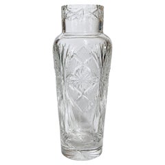 Art-Déco-Vase aus handgeschliffenem Bleikristall von Saint Louis, CIRCA 1930