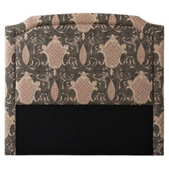 Susan Osbourne Studio Reversible Crown-Shaped Headboard in Madeaux Linen