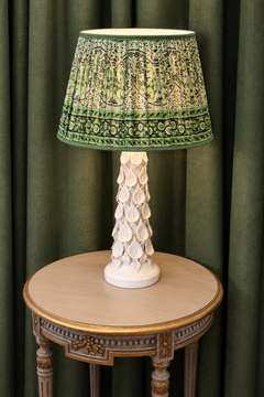 Spanish Calla Lily Ceramic Table Lamp, Manises, c. 1960s